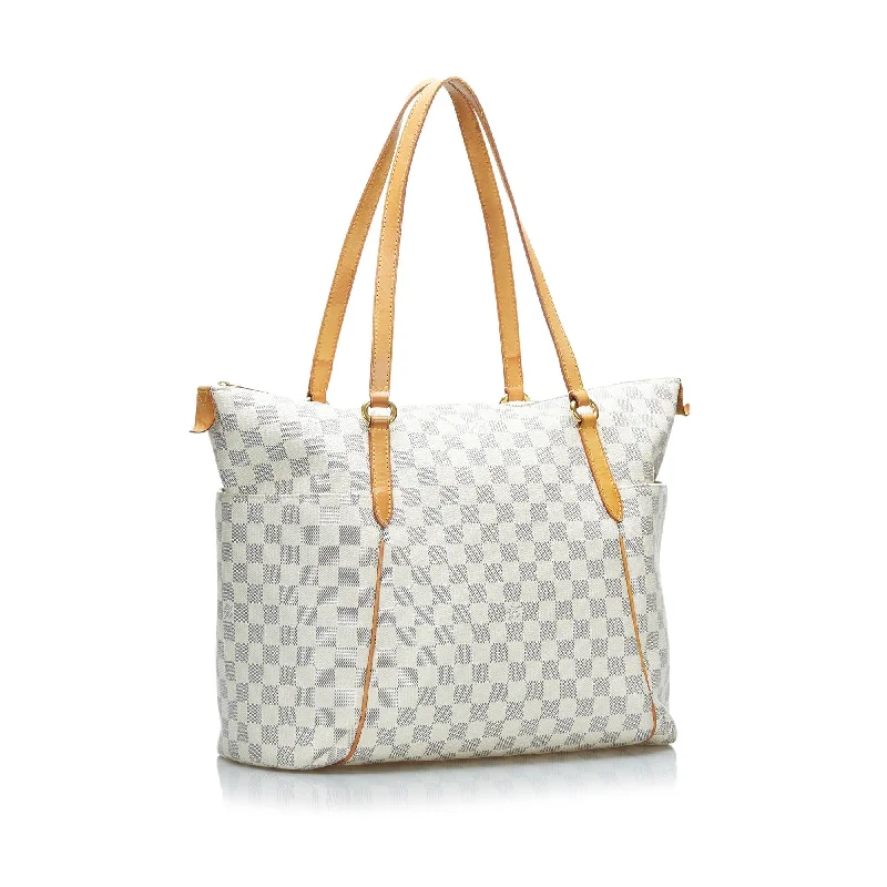 Louis Vuitton bags with a detachable mobile phone holder for convenienceLouis Vuitton Damier Azur Totally GM (Lo7cAJ)