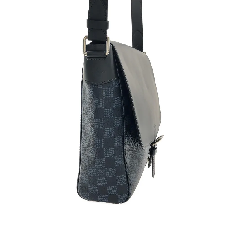 Ladies Louis Vuitton shoulder bags with a single - handle silhouetteLouis Vuitton Damier Cobalt Newport Messenger PM (7phIVj)