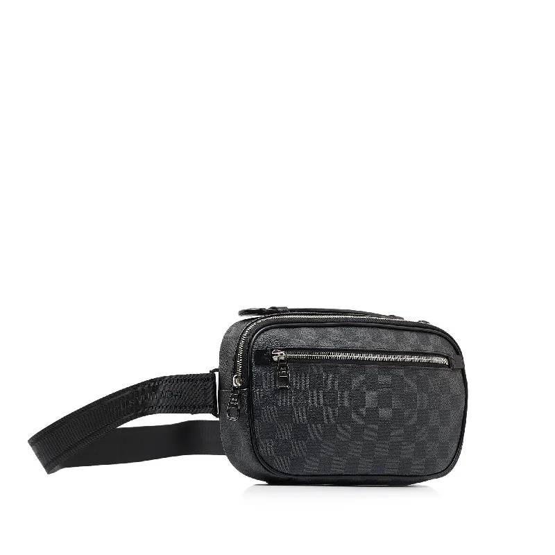 Ladies Louis Vuitton Petite Malle bags with a star - shaped charm for cutenessLouis Vuitton Ambler Black Damier Graphite Canvas