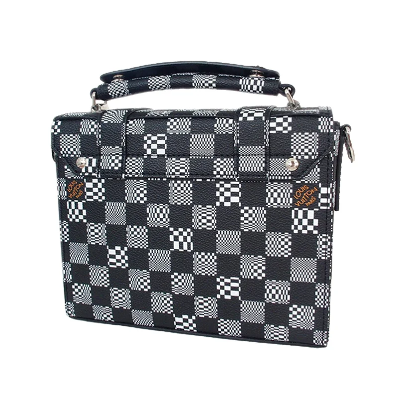 Louis Vuitton bags with a zip - around closure for enhanced securityLouis Vuitton Damier Distorted Flap Soft Trunk (FZG6ZF)