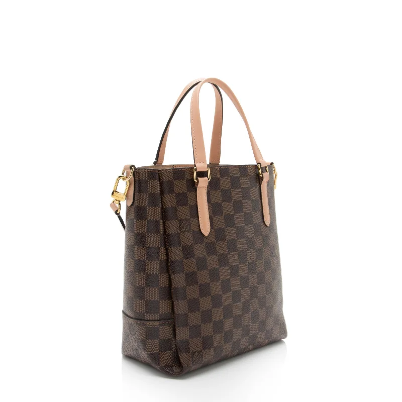 Louis Vuitton backpacks with a hidden back pocket for securityLouis Vuitton Damier Ebene Belmont PM Tote (xjjz9H)