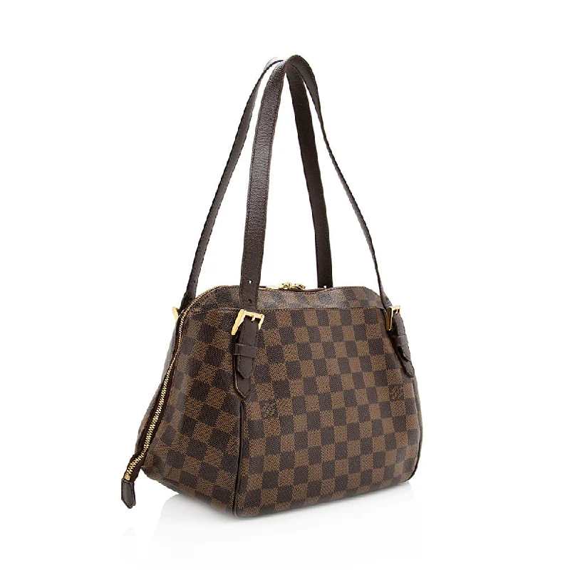 Louis Vuitton Twist bags with a snakeskin - effect panel for a bold lookLouis Vuitton Damier Ebene Belem MM Shoulder Bag (20154)