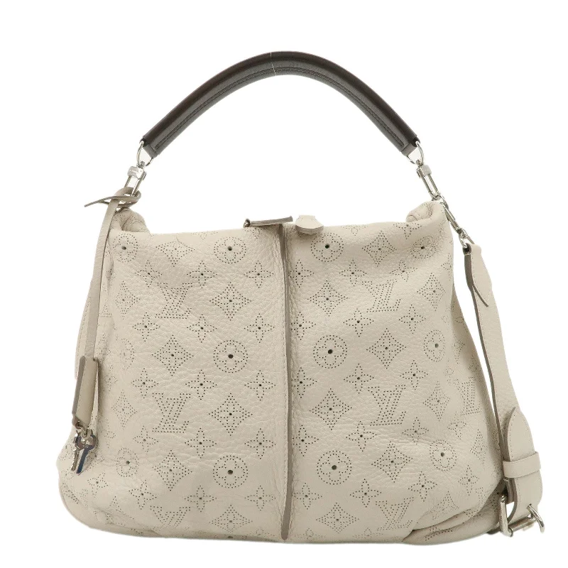 Louis Vuitton backpacks with a sleek, minimalist design for styleLouis Vuitton Monogram Mahina Selene PM Shoulder Bag Blanc M94275