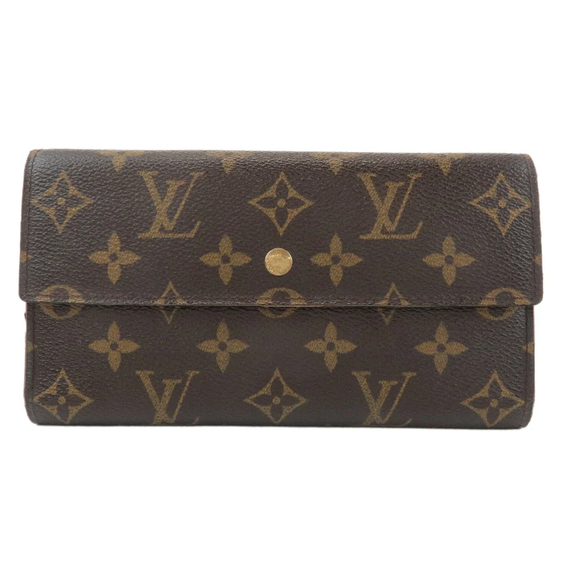 Louis Vuitton crossbody bags with a keychain holder for practicalityLouis Vuitton Monogram Porte Tresor International Wallet M61215