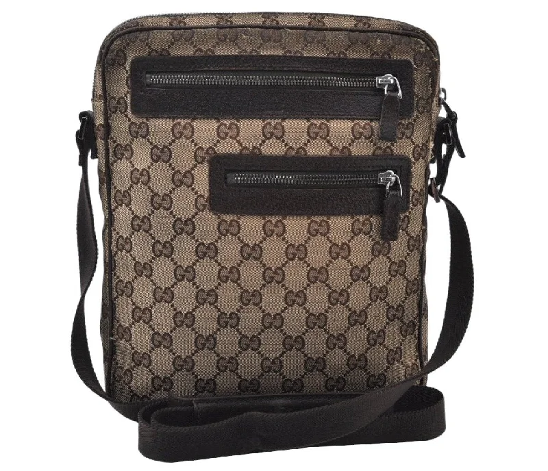 Ladies Gucci Dionysus bags with a star - shaped charmAuthentic GUCCI Shoulder Cross Body Bag GG Canvas Leather 92551 Brown K9814