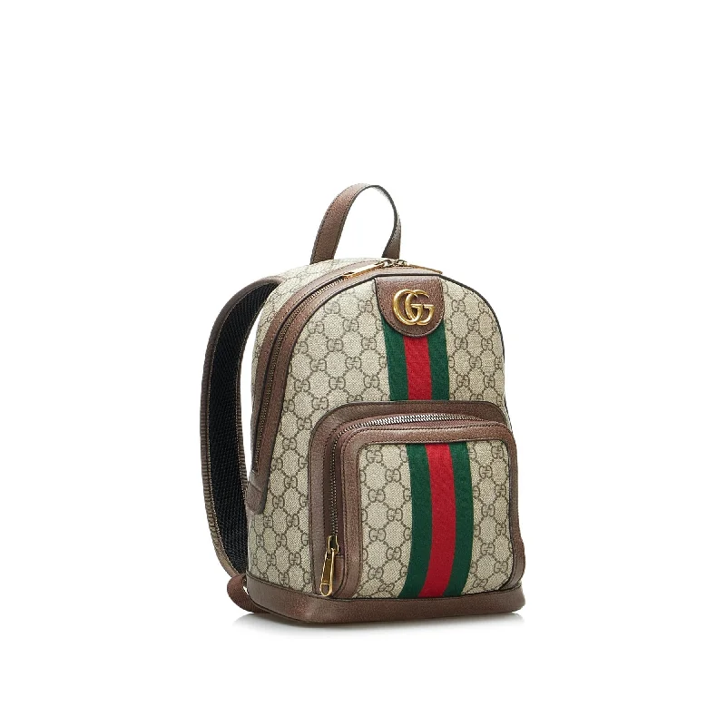 Ladies Gucci shoulder bags with a wide - width strapGucci GG Supreme Ophidia Backpack (SHG-ztzY7V)