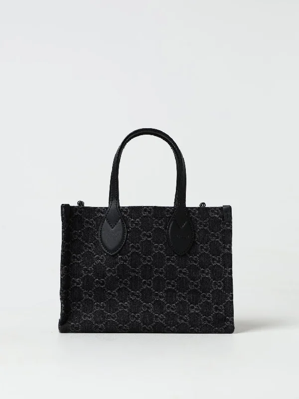 Women Gucci bags with a zip - around closure for securityGucci Tote Bags Woman Black Woman