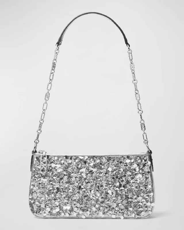 Michael Michael Kors Bags for backpackers who want a touch of luxuryEmpire Sequin Chain Pouchette Shoulder Bag