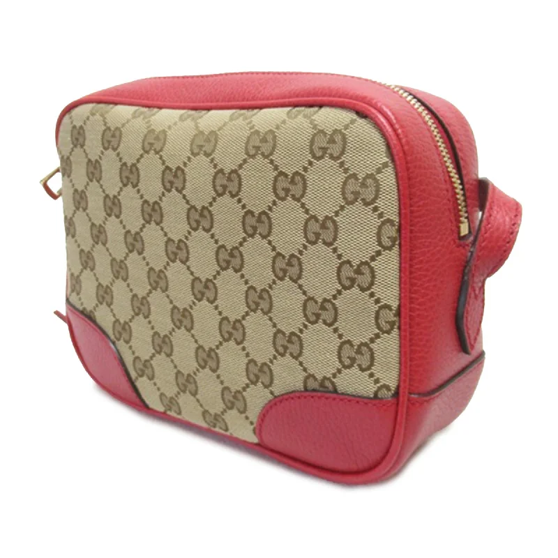 Gucci handbags for women with a patent - leather finishGucci GG Canvas Bree Crossbody (e1T180)