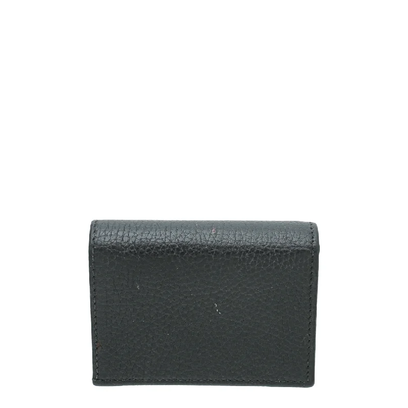 Ladies Gucci handbags with a detachable coin purse insideGucci Black GG Marmont Butterfly Card Case