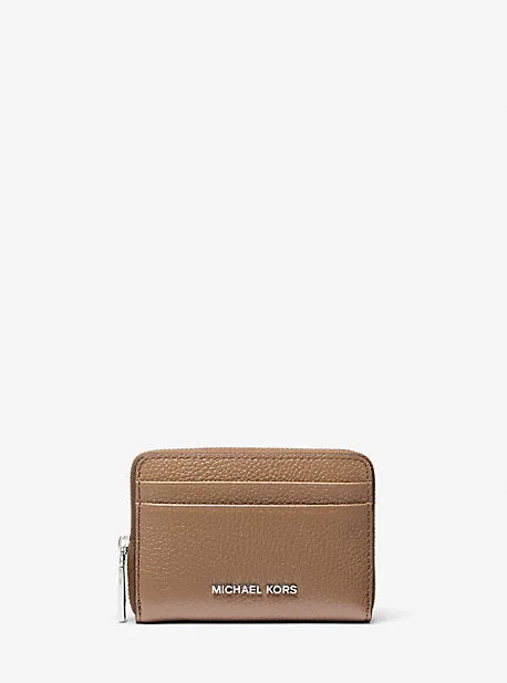 Michael Michael Kors Bags for language immersion programs to carry study materialsMK Jet Set Small Pebbled Leather Zip-Around Card Case - Brown - Michael Kors