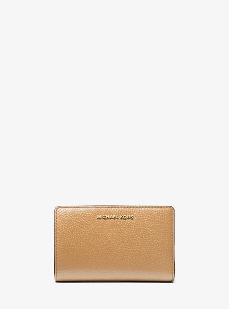 Michael Michael Kors Bags for beauty pageants as a glamorous accessoryMK Medium Pebbled Leather Wallet - Brown - Michael Kors