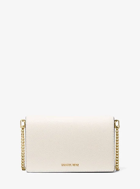 Michael Michael Kors Bags for birthday parties in a fun and stylish wayMK Jet Set Medium Pebbled Leather Crossbody Bag - Natural - Michael Kors