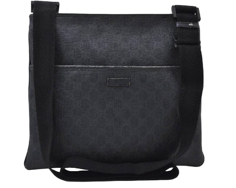 Ladies Gucci Dionysus bags with a detachable shoulder strapAuthentic GUCCI Shoulder Cross Body Bag GG PVC Leather Black K9901