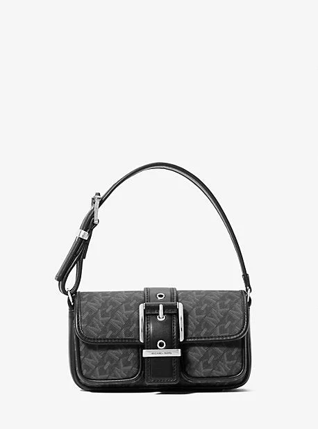 Michael Michael Kors Bags for theater performances in a sophisticated and elegant styleMK Colby Extra-Small Empire Signature Logo Shoulder Bag - Black - Michael Kors