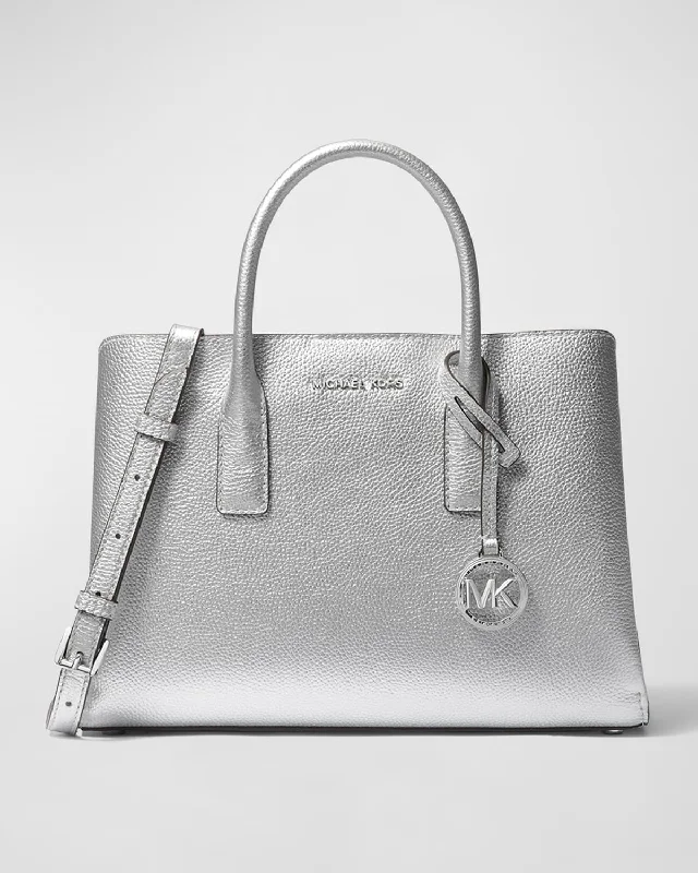 Michael Michael Kors Bags for model castings to make a statementRuthie Small Metallic Leather Satchel Bag