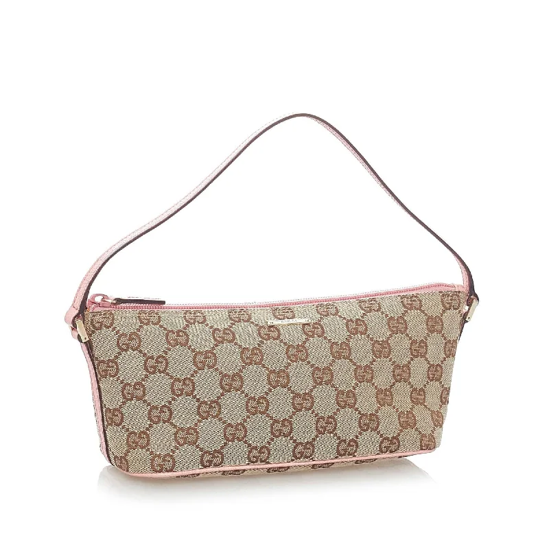 Ladies Gucci Dionysus bags in a pastel colorGucci GG Canvas Boat Baguette (31608)