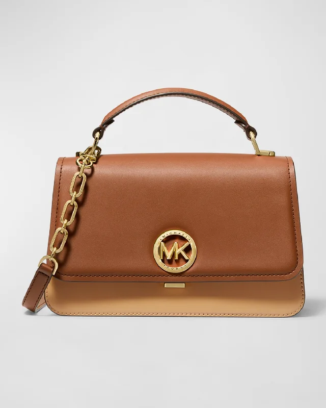 Michael Michael Kors Bags for product launches to match the brand's imageDelancey Medium Leather Satchel Bag