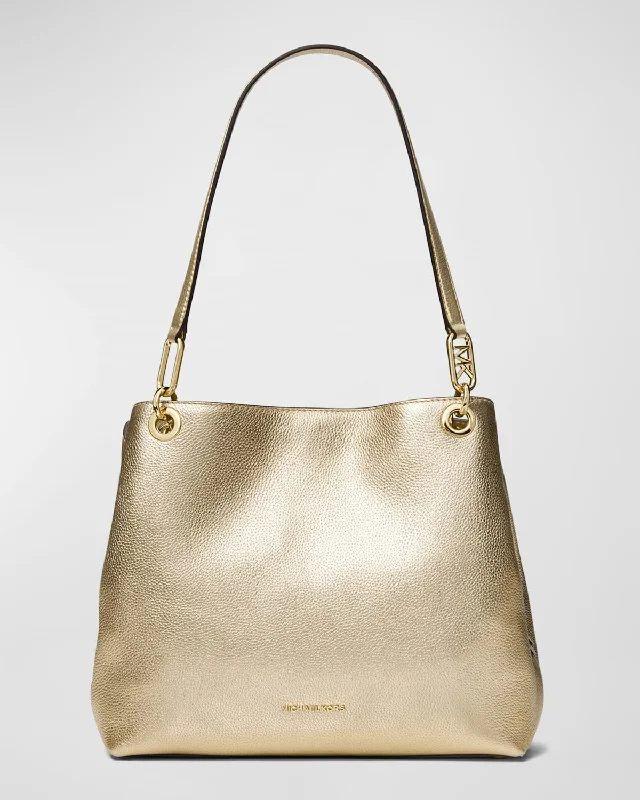 Michael Michael Kors Bags for product launches to match the brand's imageKensington Large Metallic Tote Bag