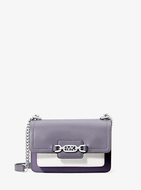 Michael Michael Kors beach bags with water - resistant materialMK Heather Extra-Small Logo Crossbody Bag - Purple - Michael Kors