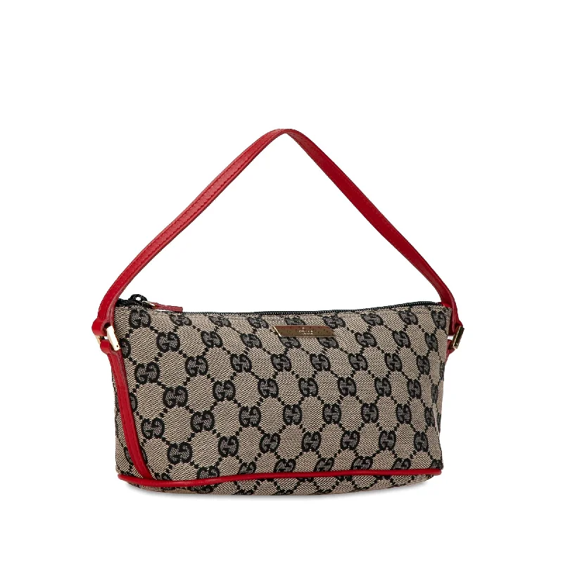 Women Gucci Sylvie bags featuring the signature web stripeGucci GG Canvas Boat X58v2X)