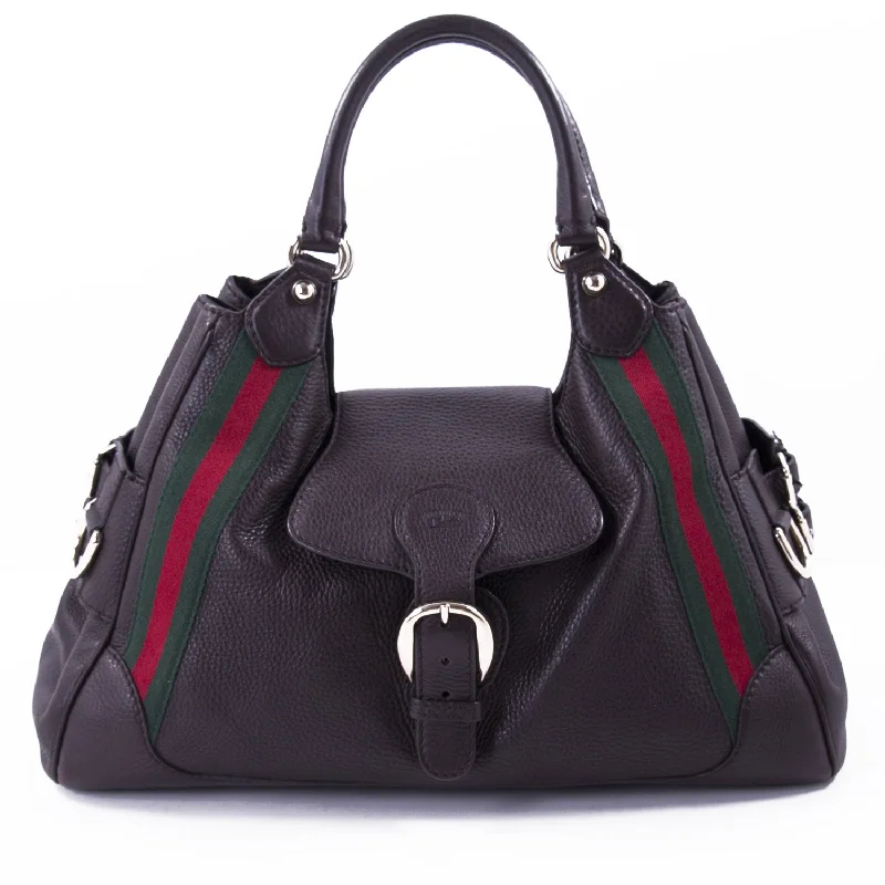 Ladies Gucci Dionysus bags with a chain - link shoulder strapGucci Web Large Leather Handle Bag