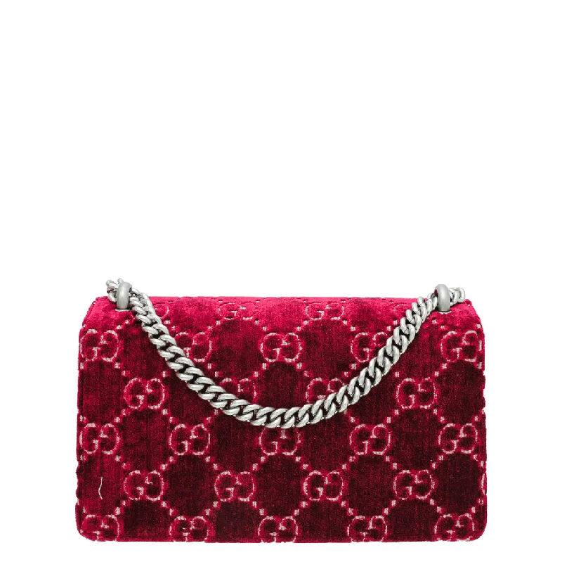 Gucci handbags for women with a metal - framed claspGucci Bicolor GG Velvet Dionysus Small Bag