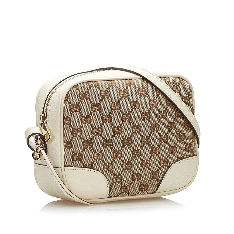 Women Gucci Sylvie bags featuring the signature web stripeGucci GG Canvas Bree (SHG-7bPB2e)