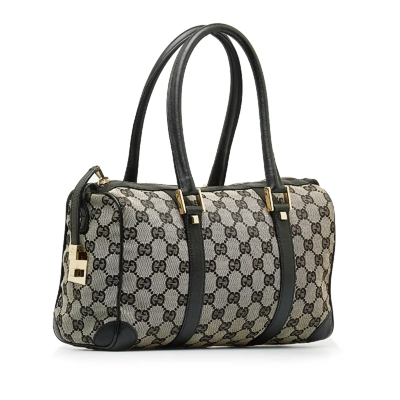 Women Gucci bags with a magnetic snap closure for easy accessGucci GG Canvas Boston (l522aR)