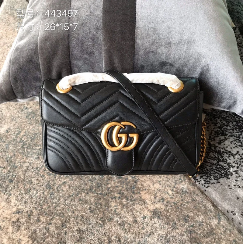 Women Gucci Sylvie bags with a monogram - embossed leatherWF - Gucci Bags - 1581