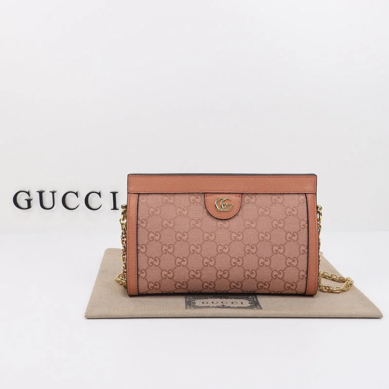 Women Gucci bags with a chain - link trim and a leather bodyBC - GUCCI BAG - 317