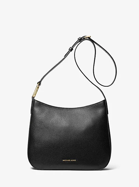 Michael Michael Kors Bags for technology expos in a tech - savvy and stylish designMK Kensington Large Pebbled Leather Crossbody Bag - Black - Michael Kors