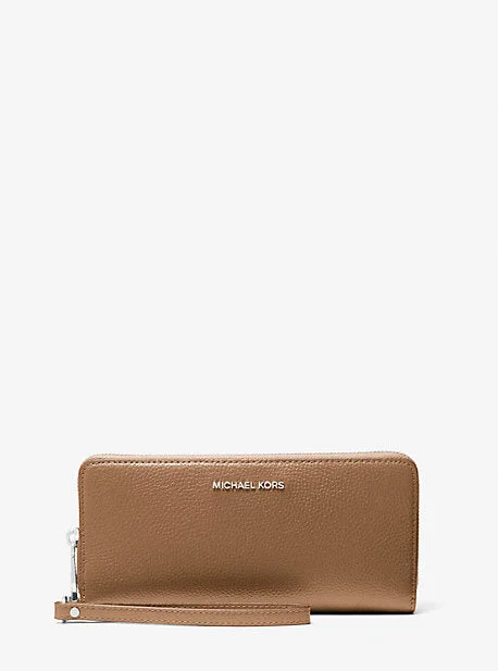 Michael Michael Kors Bags for antique shows in a classic and elegant styleMK Large Pebbled Leather Continental Wallet - Brown - Michael Kors