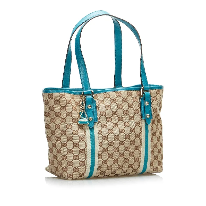 Gucci tote bags for women with a water - resistant coatingGucci Gg Canvas Jolicoeur Tote Bag (SHG-gvdVP0)