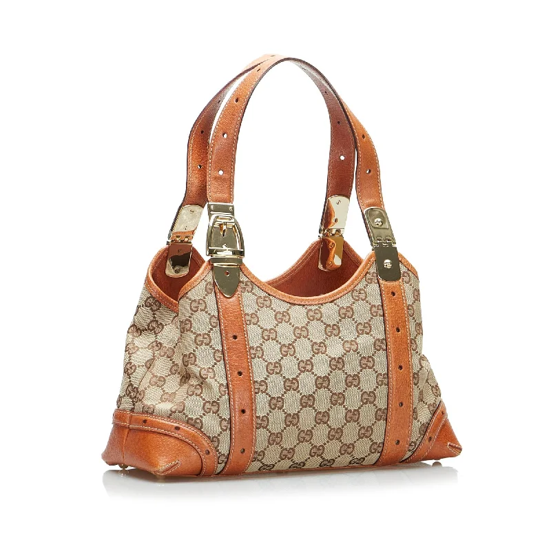 Gucci tote bags for women with a water - resistant coatingGucci GG Canvas Shoulder Bag (SHG-ZvPrzg)