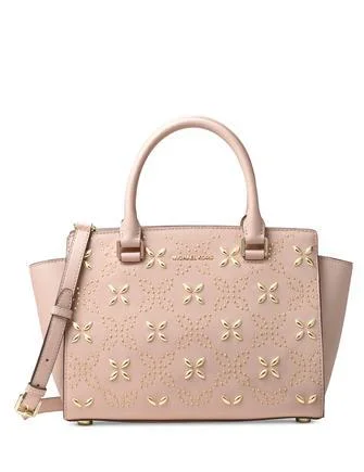 Michael Michael Kors Bags for housewarming parties to carry small giftsMichael Michael Kors Selma Medium Top Zip Studded Floral Satchel