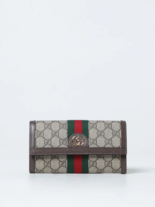 Gucci handbags for women with a patent - leather finishGucci Wallet Woman Beige Woman