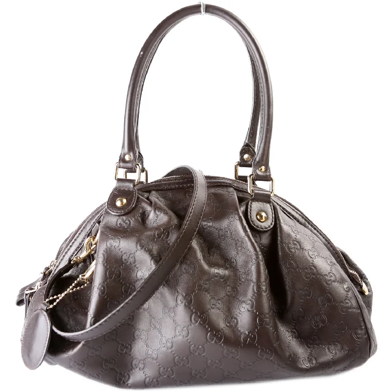 Gucci handbags for women with a patent - leather finishGuccisima Sukey Medium Boston