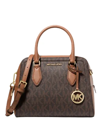 Michael Michael Kors Bags for movie nights with a practical sizeMichael Michael Kors Ayden Medium Logo and Faux Leather Satchel