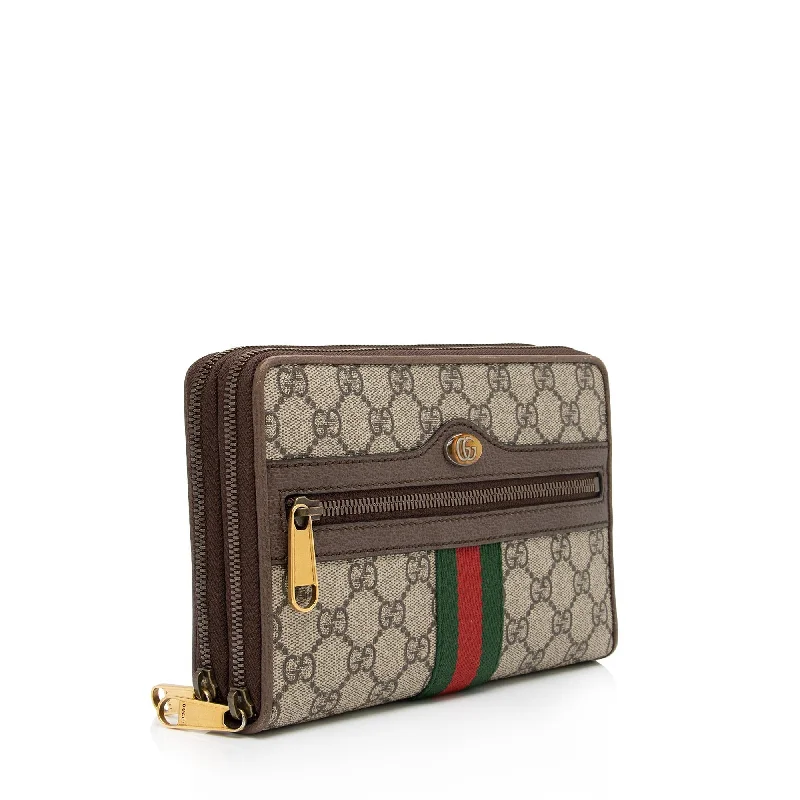 Ladies Gucci Dionysus bags with a star - shaped charmGucci GG Supreme Ophidia Double Zip Crossbody Bag (SHF-kVk4Lq)