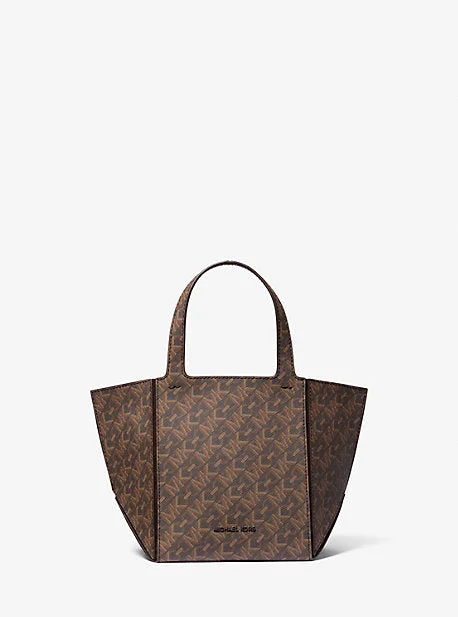 Michael Michael Kors Bags for trade shows to carry samples and brochuresMK Jordi Small Empire Signature Logo Tote Bag - Brown - Michael Kors