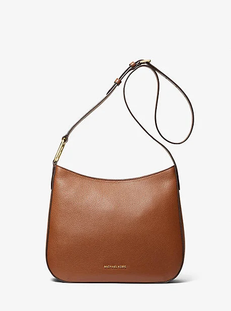 pebbled leather Michael Michael Kors Bags for durabilityMK Kensington Large Pebbled Leather Crossbody Bag - Brown - Michael Kors