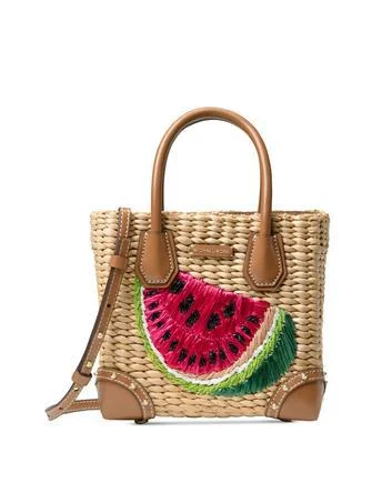 Michael Michael Kors Bags for cruise vacations with a nautical - inspired lookMichael Michael Kors Malibu Medium Straw Crossbody