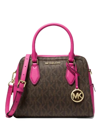 Michael Michael Kors Bags for horse - riding events in a functional and fashionable designMichael Michael Kors Ayden Medium Logo and Faux Leather Satchel