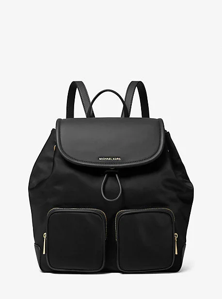 Michael Michael Kors Bags for charity fundraisers in a sophisticated and giving - spirit styleMK Cara Large Nylon Backpack - Black - Michael Kors