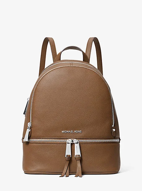 Michael Michael Kors Bags for car shows in a sleek and modern styleMK Rhea Medium Leather Backpack - Brown - Michael Kors