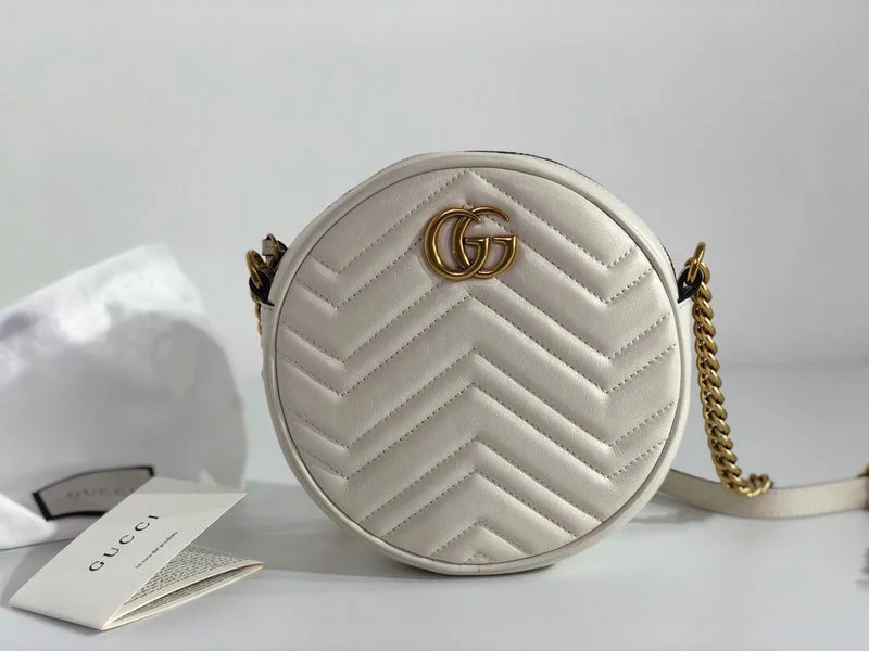 Women Gucci bags with a chain - link trim and a leather bodyWF - Gucci Bags - 1563