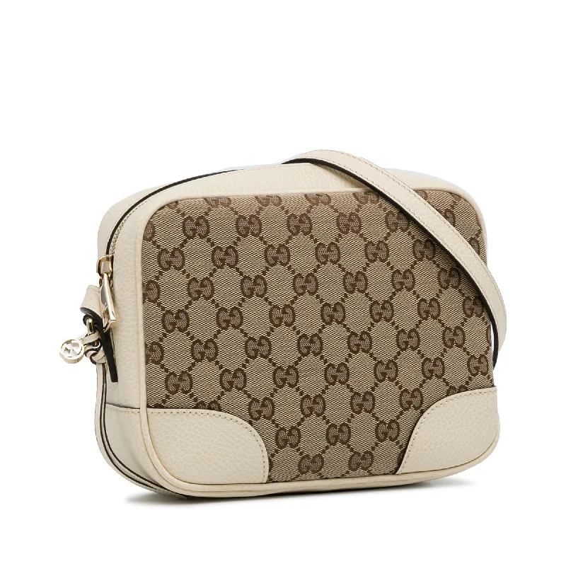 Women Gucci bags with a front - zip pocket for small itemsGucci GG Canvas Bree Crossbody Bag (rXdkRv)