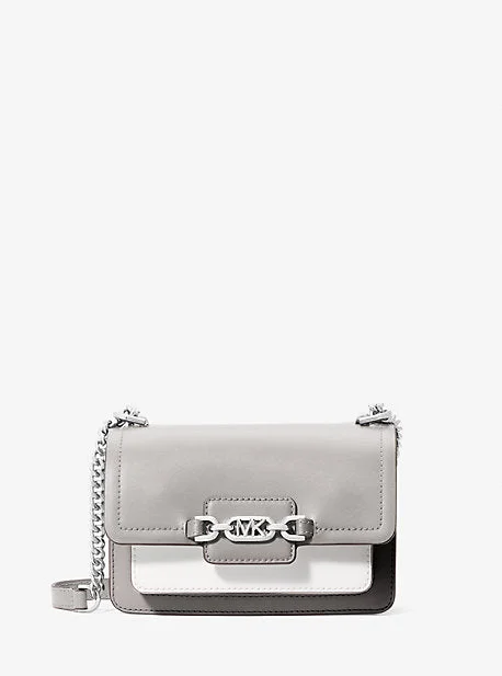 Michael Michael Kors Bags with fabric linings for a soft interiorMK Heather Extra-Small Logo Crossbody Bag - Grey - Michael Kors