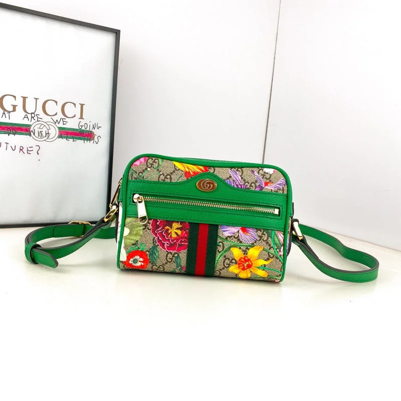 Women Gucci crossbody bags with a printed floral patternBC - GUCCI BAG - 2642